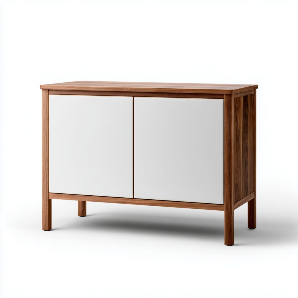 Wooden sideboard with three drawers and one cabinet, 80 x 40 x 70cm